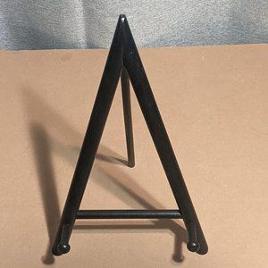 2-PACK of Tripod A-frame shaped wooden easel for book, plate or sign display.